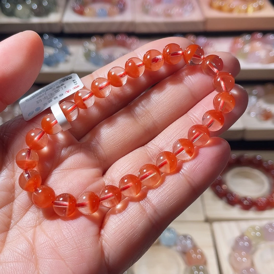 水晶手链未镶嵌兔毛手链