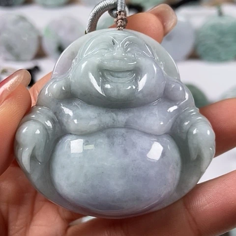 翡翠颈饰未镶嵌大佛福利