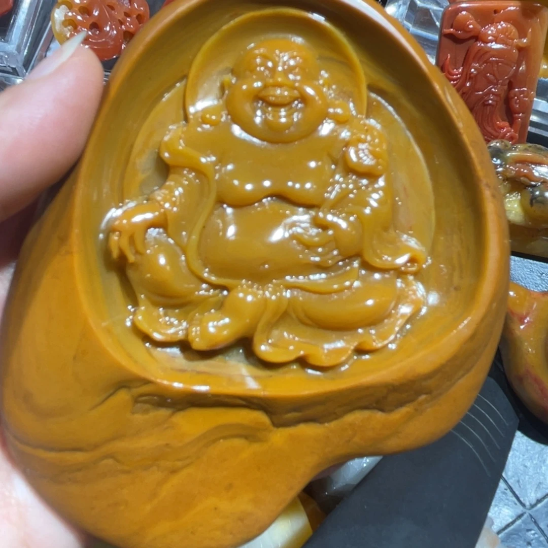 石英质玉（黄龙玉）未镶嵌吊坠(不含链)