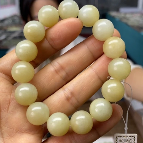 和田玉未镶嵌手链114