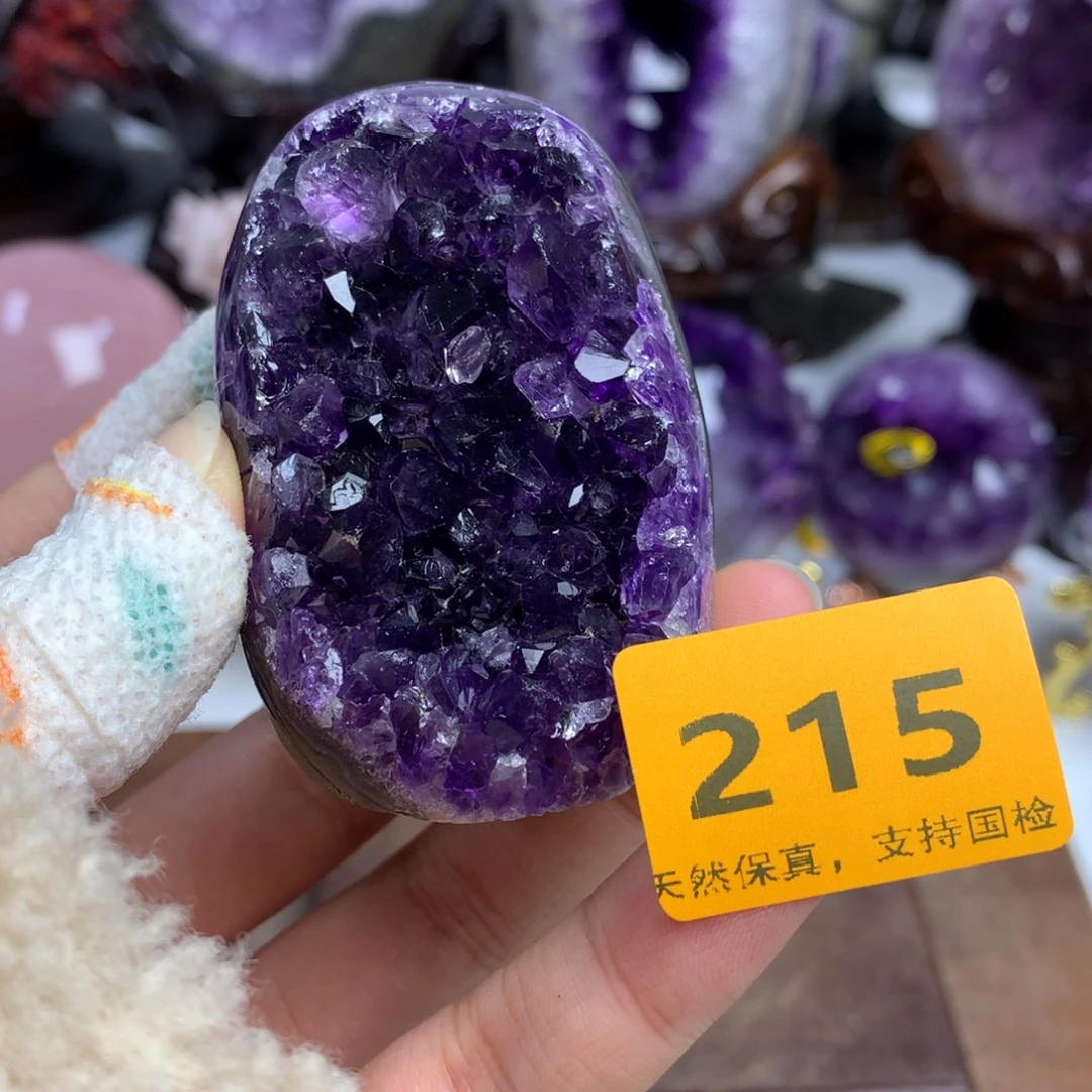 紫晶未镶嵌摆件紫晶