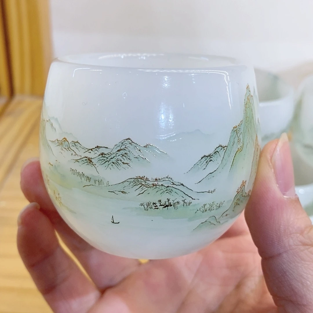 千里江山琉璃主人杯