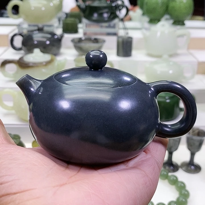 未镶嵌和田玉挂件茶壶160m l