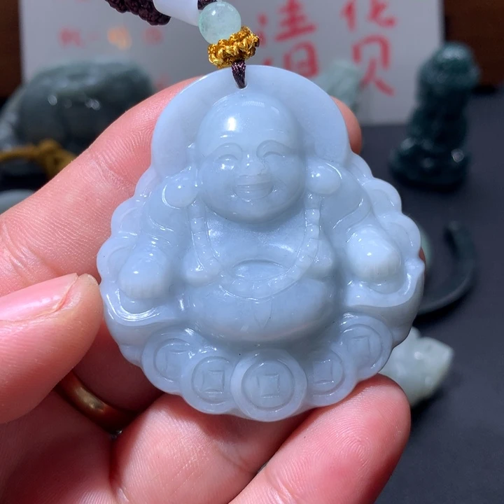 翡翠未镶嵌颈饰保真天然a货翡翠