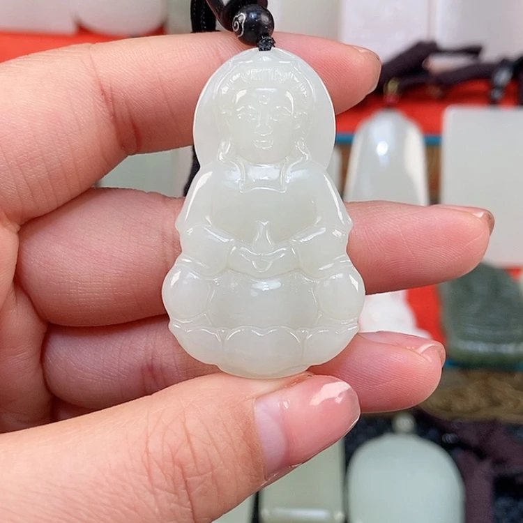 【闪购商品】颈饰未镶嵌和田玉暗****光