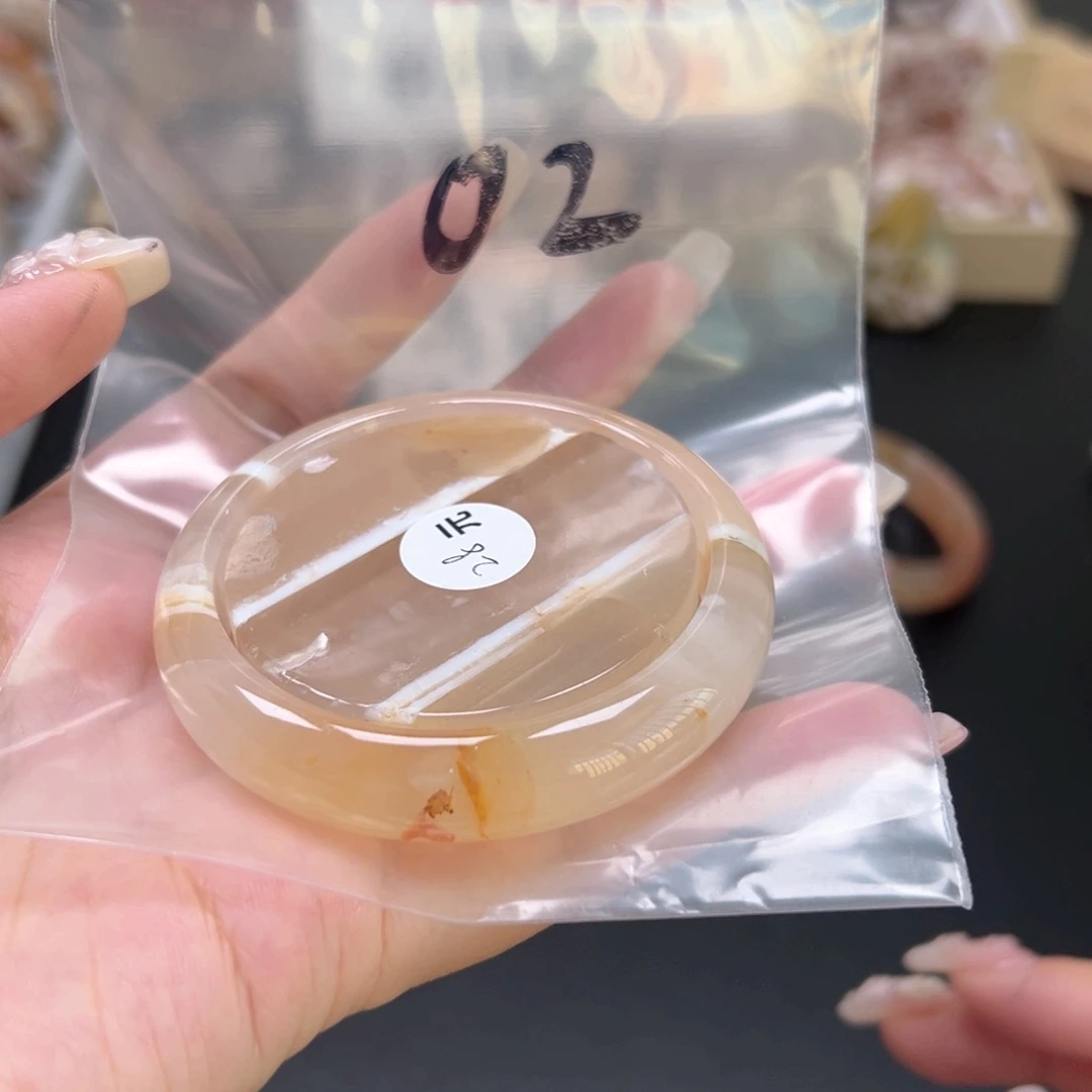 玛瑙/玉髓手镯合金纹54