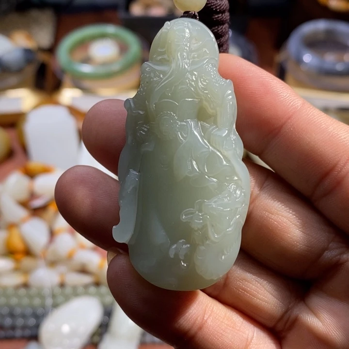 和田玉未镶嵌挂件