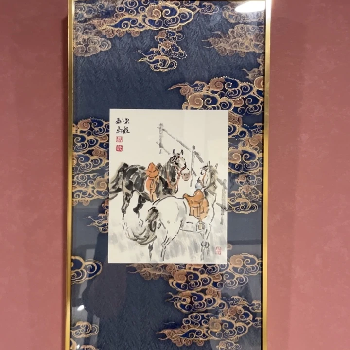 国画张乐毅精品马匹图