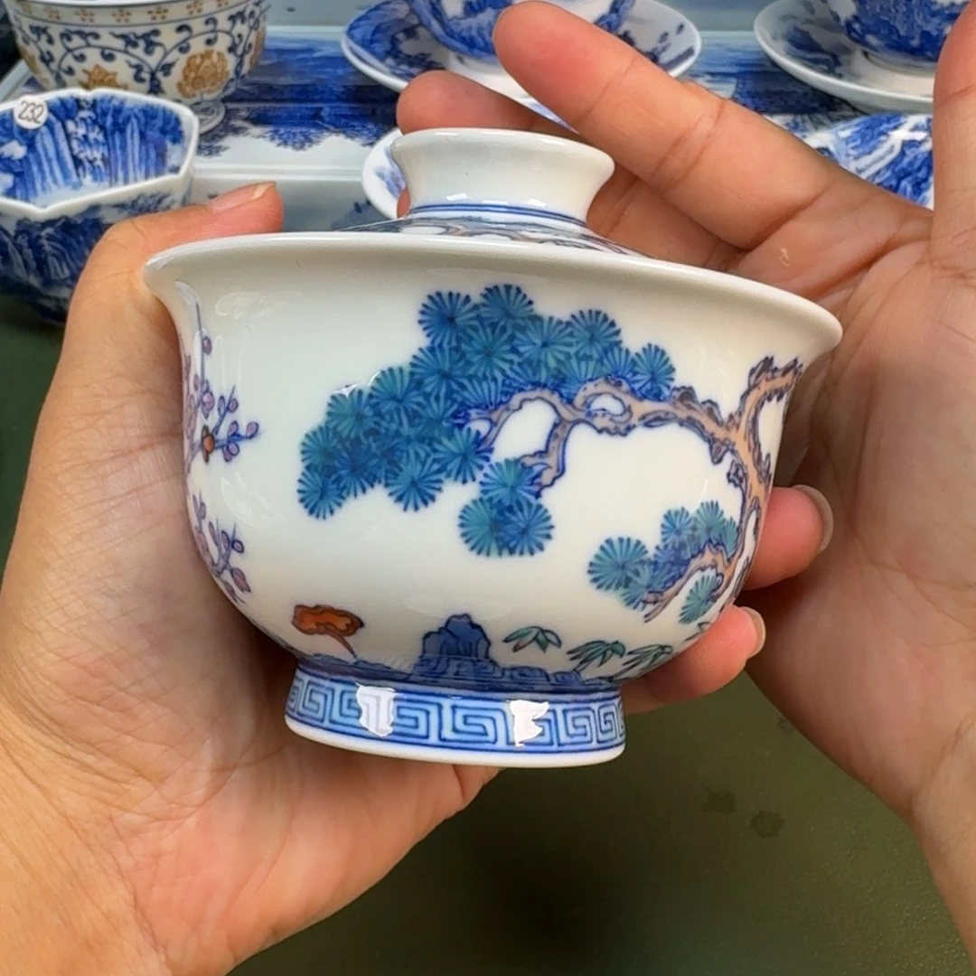 景德镇纯手绘茶具圆圆232