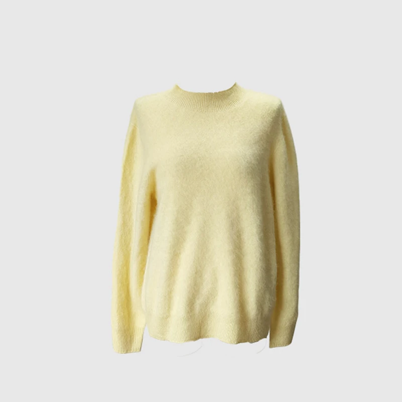 圆领套头绒衫  针织/时尚/女士