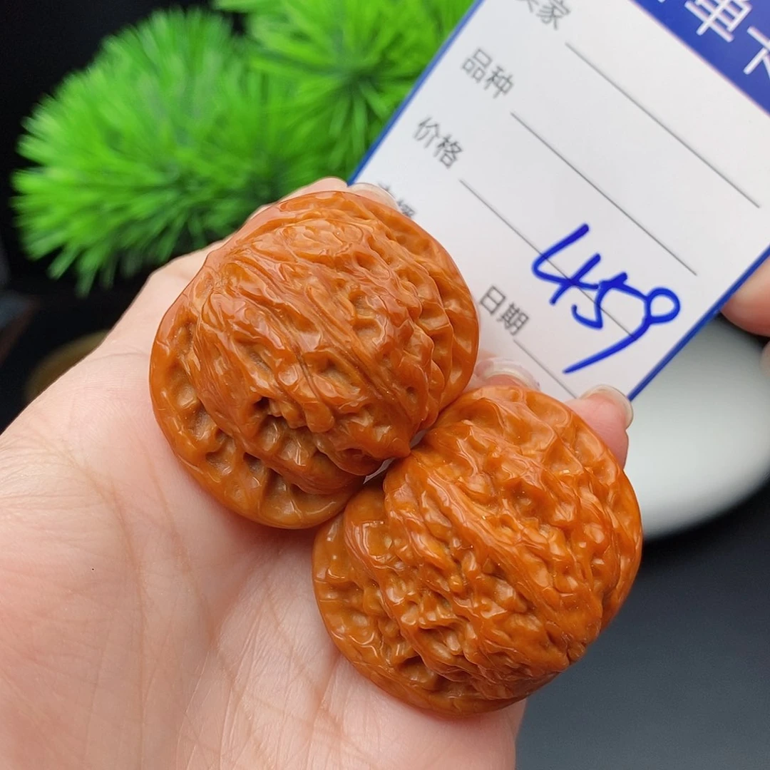 文玩核桃把件39山地磨盘459