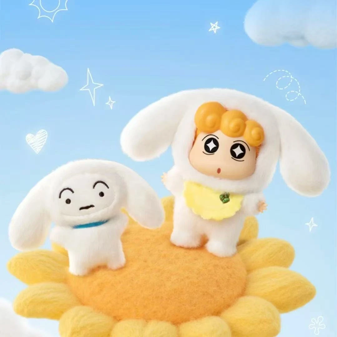 正品TOPTOY大耳狗x蜡笔小新游乐梦境盲盒毛绒公仔挂件女生日礼物