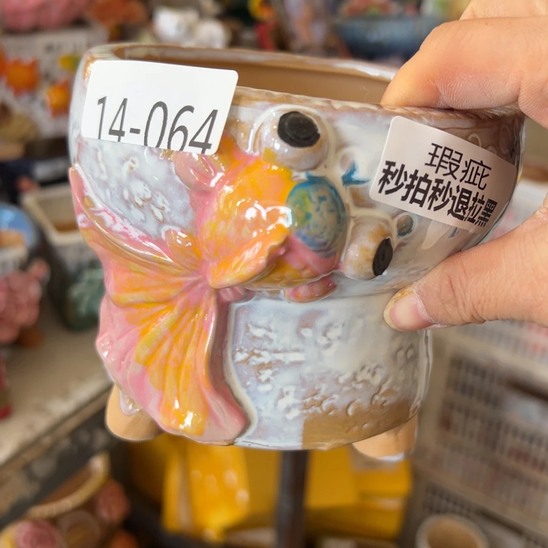 瑕疵1464 多肉花盆，满20发货爱退款拉黑