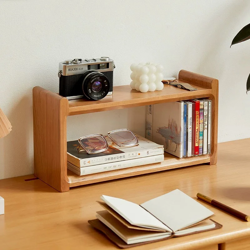 樱桃木杯架实木北欧桌面置物架茶杯咖啡杯子收纳柜家用日式展示架