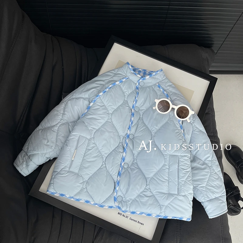 现货【两面穿小暖炉】阿卷冬装儿童小清新保暖棉服外套MPG5264