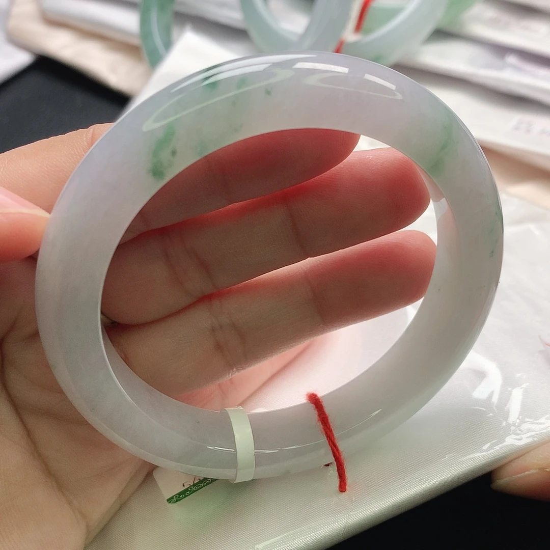 翡翠未镶嵌手镯缅甸56.57