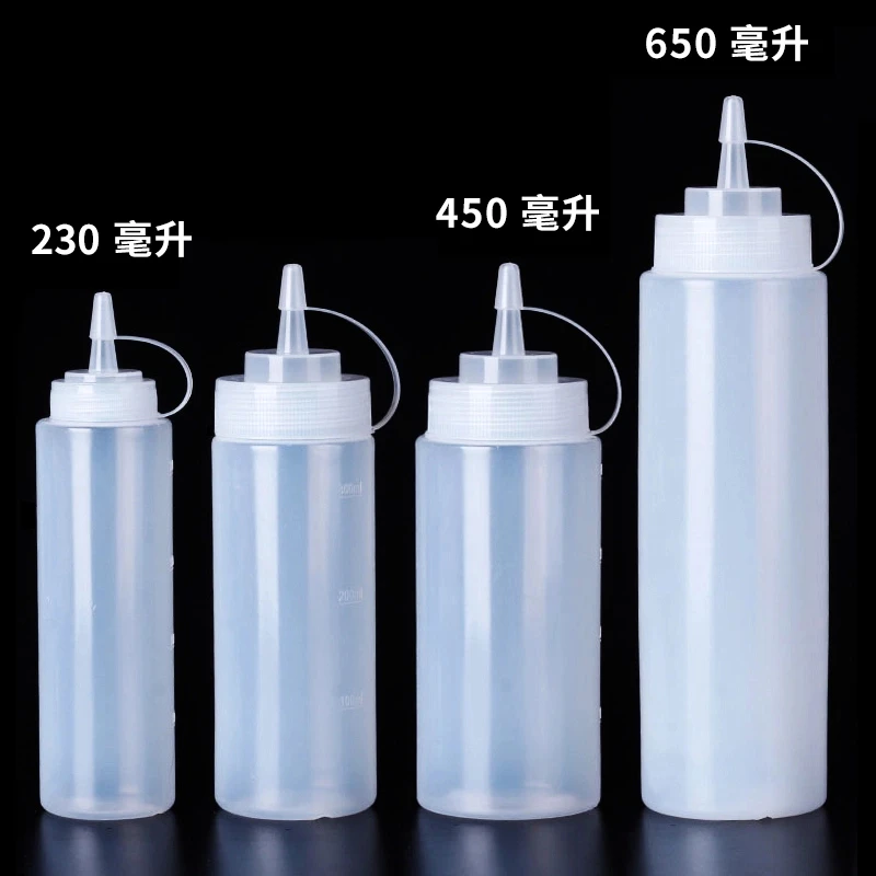 食品级挤压沙拉酱塑料瓶番茄酱瓶酱料调味料油壶厨房专用烧烤商用