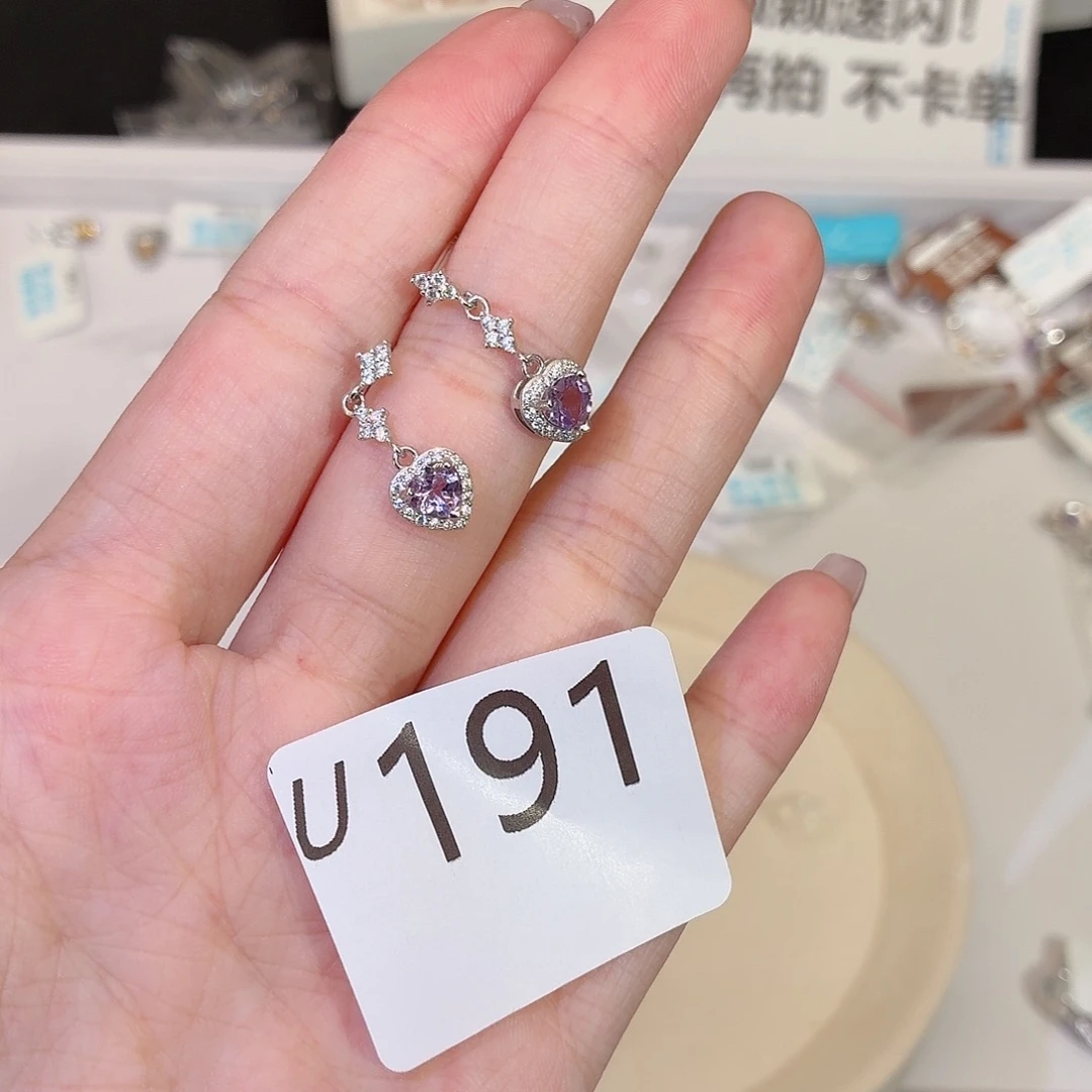 银S925镶嵌珠宝半成品水晶