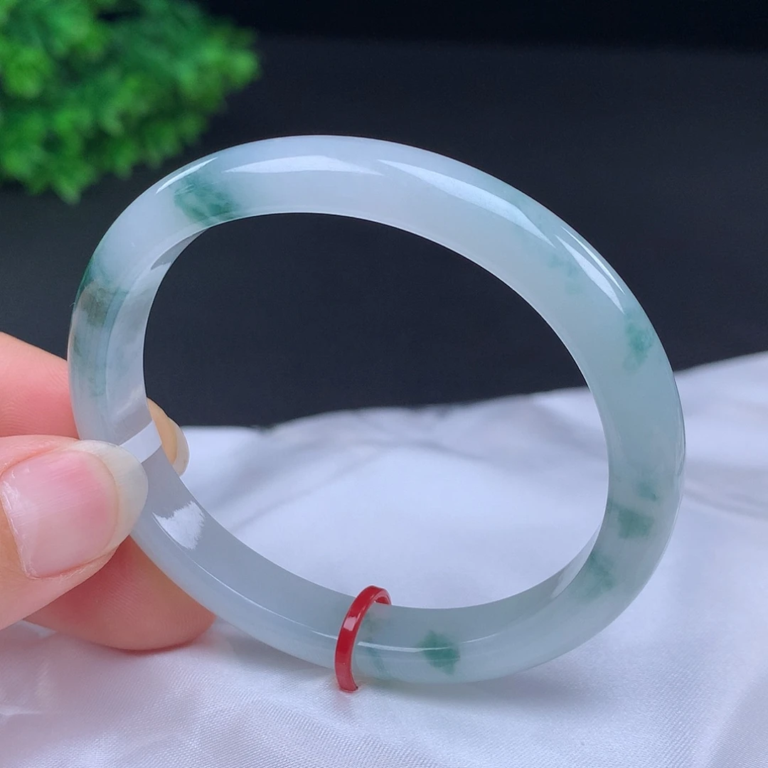 翡翠未镶嵌手镯54圈口681007