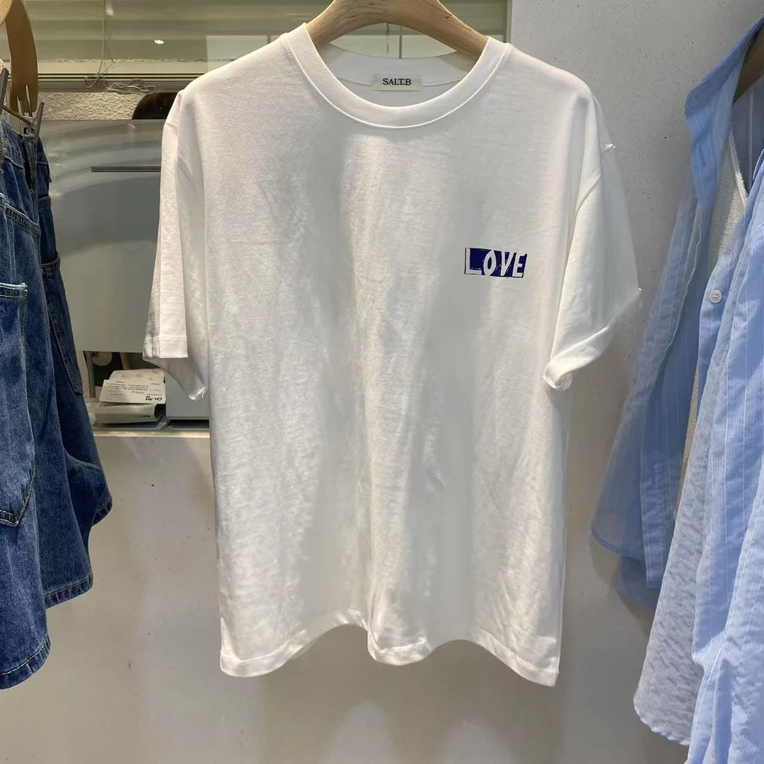 【A2在韩国】东大门圆领字母短袖女士T恤《NO退NO换》