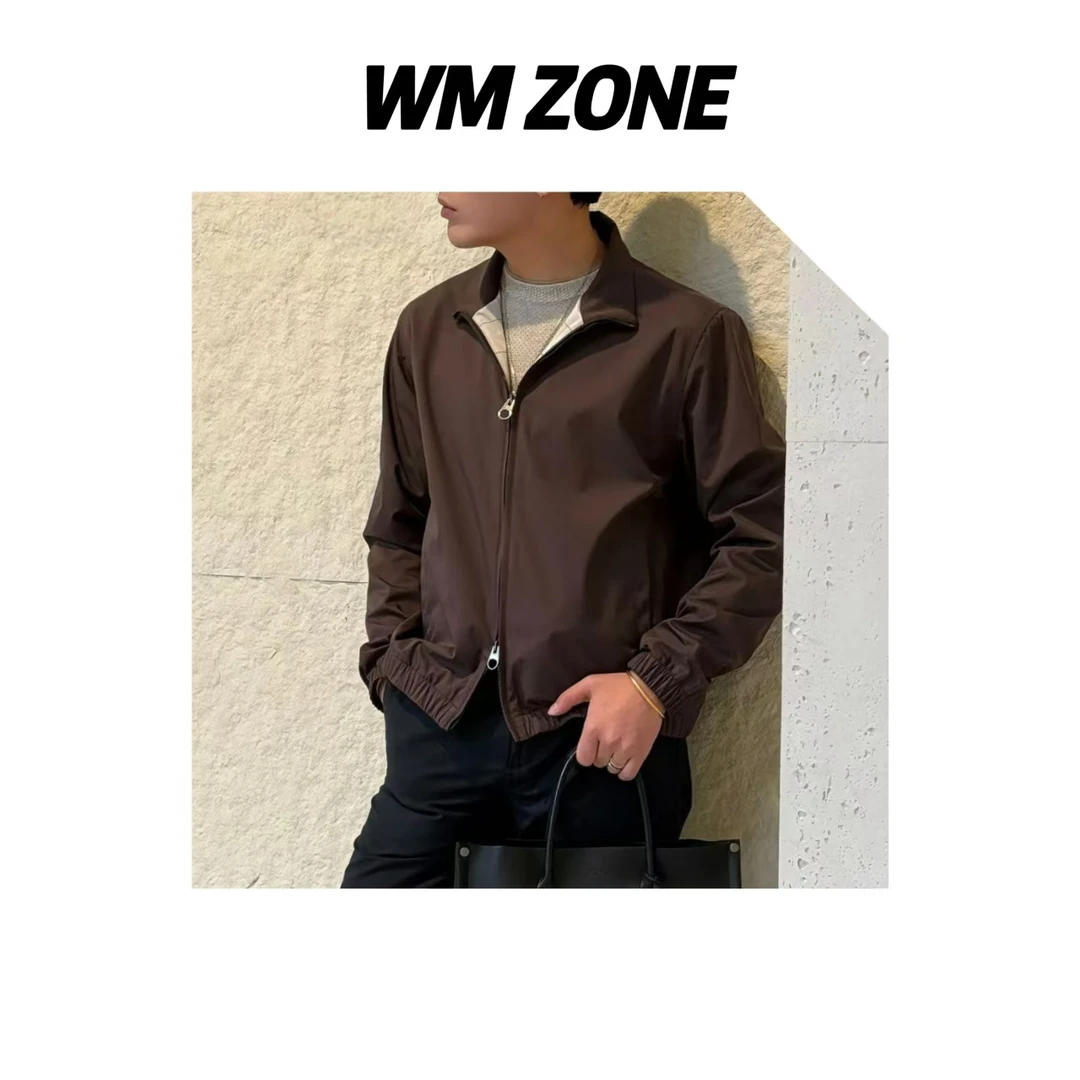 虎儿 3-19-3561 老钱风立领夹克外套