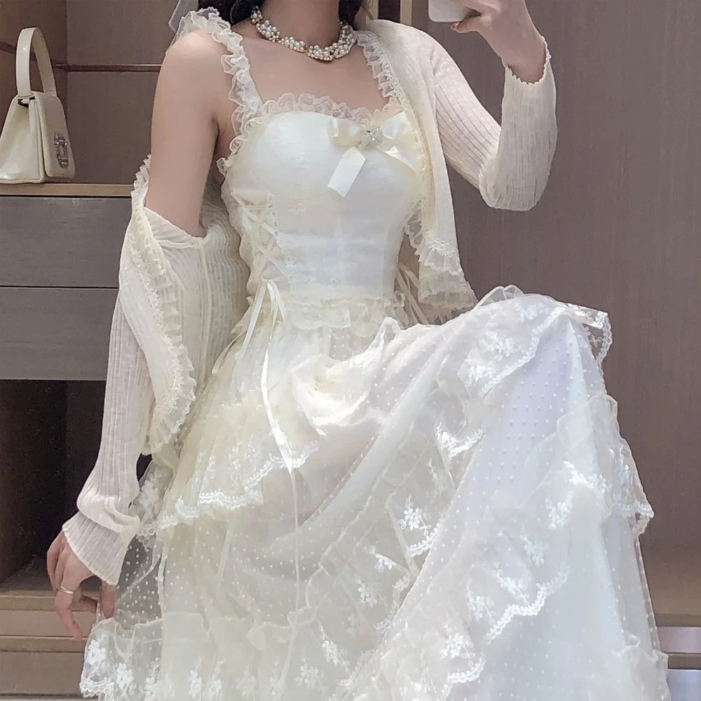 夏装新款系带收腰小众开衫拼接半身小众炸街网红洋气炸街女装