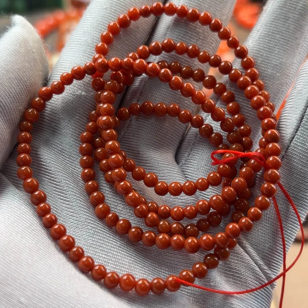 南红玛瑙手链未镶嵌