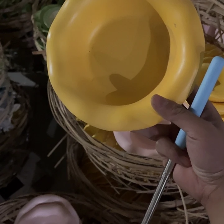 陶陶瓷黄色深盘微瑕