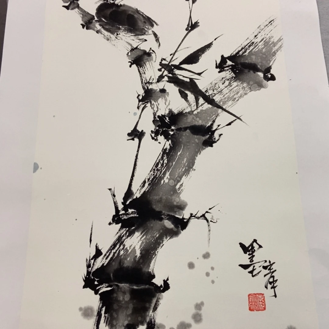 大***9国画墨鱼精品墨鱼精品