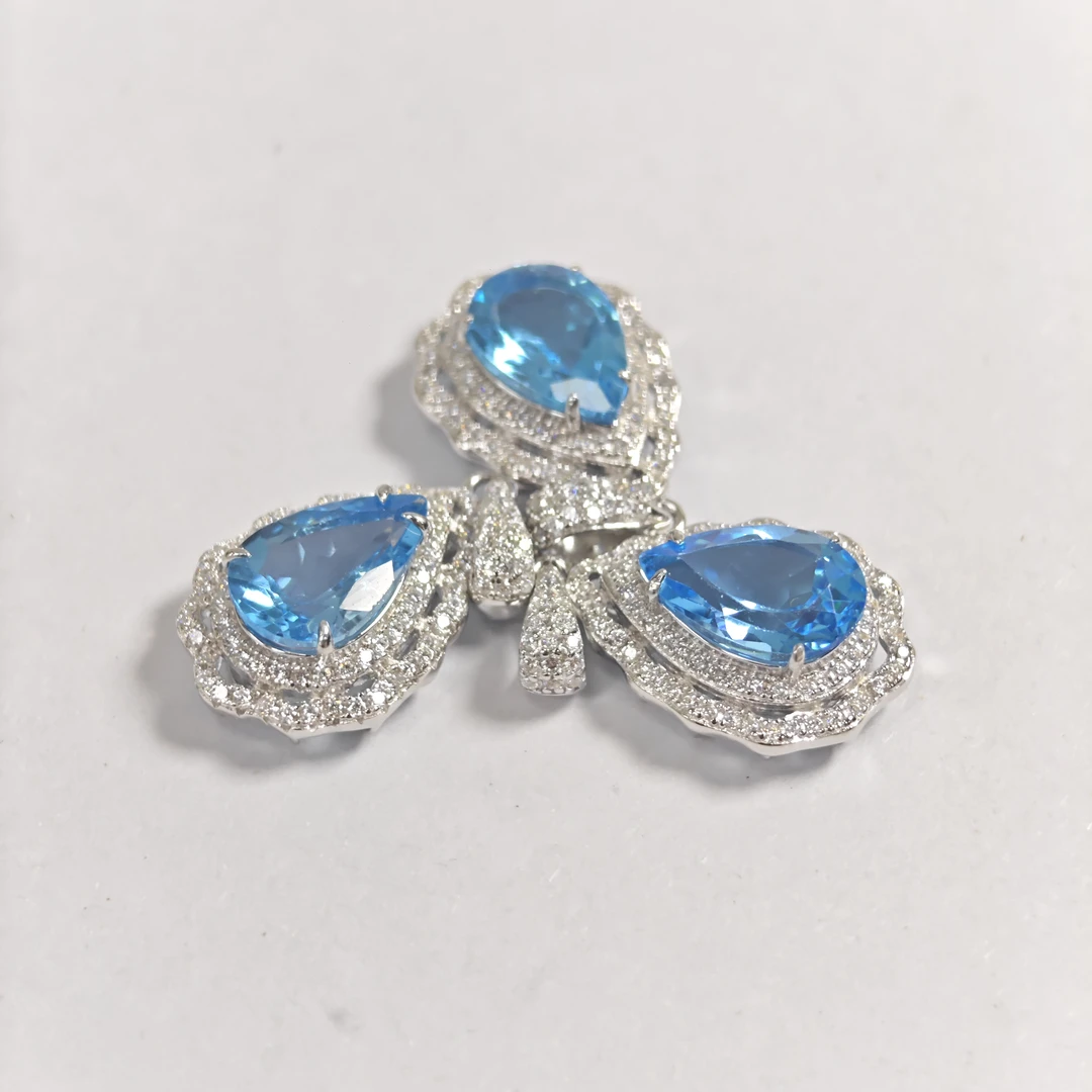 【书记甄选】天然托帕石吊坠 多样性发一件 7468AX