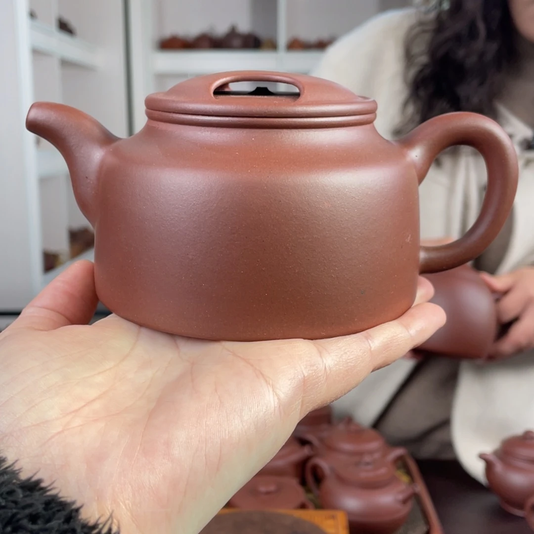 紫砂茶壶底槽清牛盖400cc
