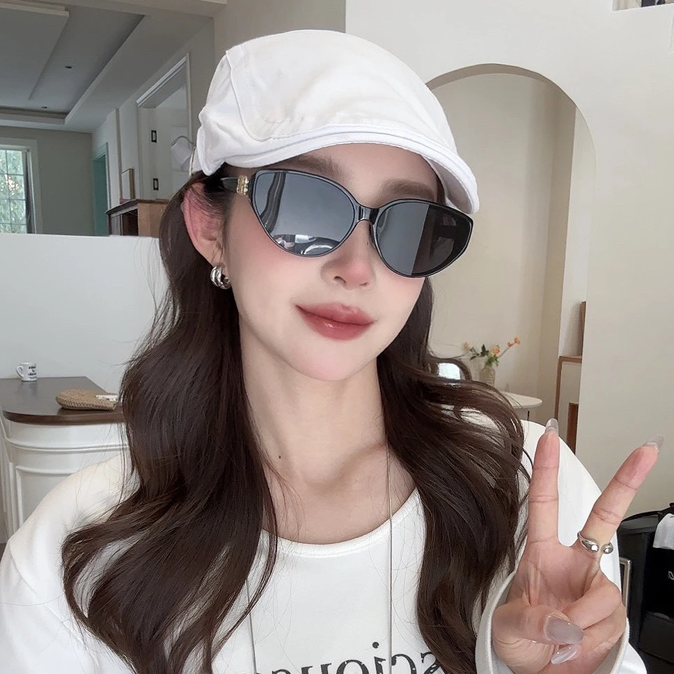 新款夏季网红猫眼墨镜女高级感太阳镜夏日防紫外线百搭时尚女士