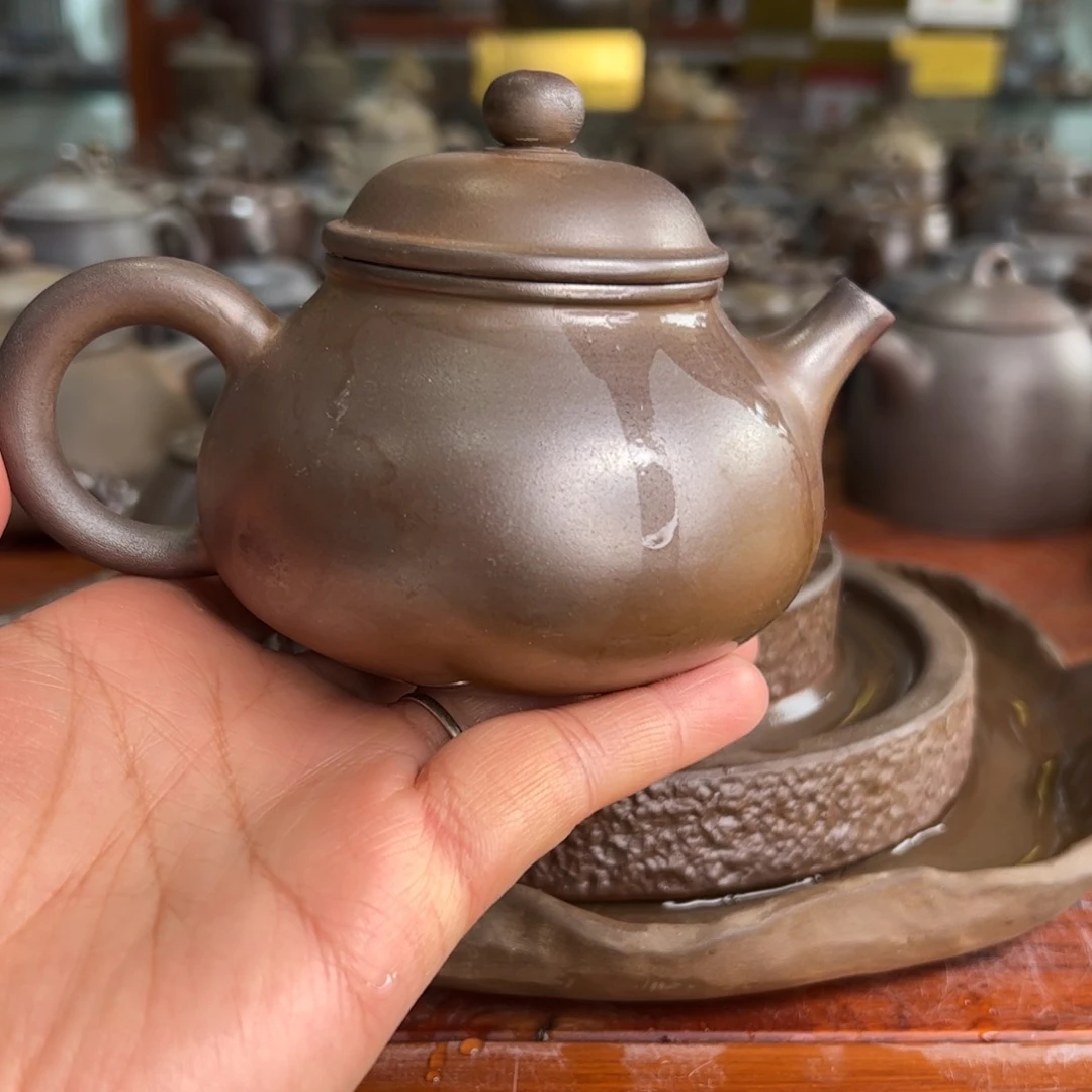 贵台龙窑柴烧茶壶A23