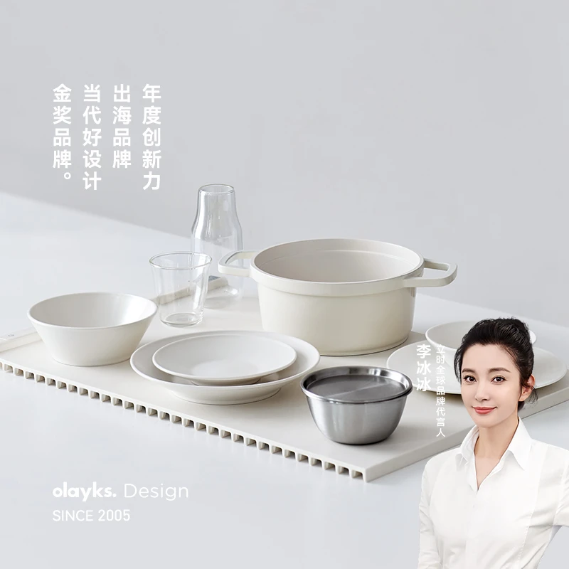 olayks立时硅胶暖菜板保温板热菜板中式家用恒温多功能神器便携