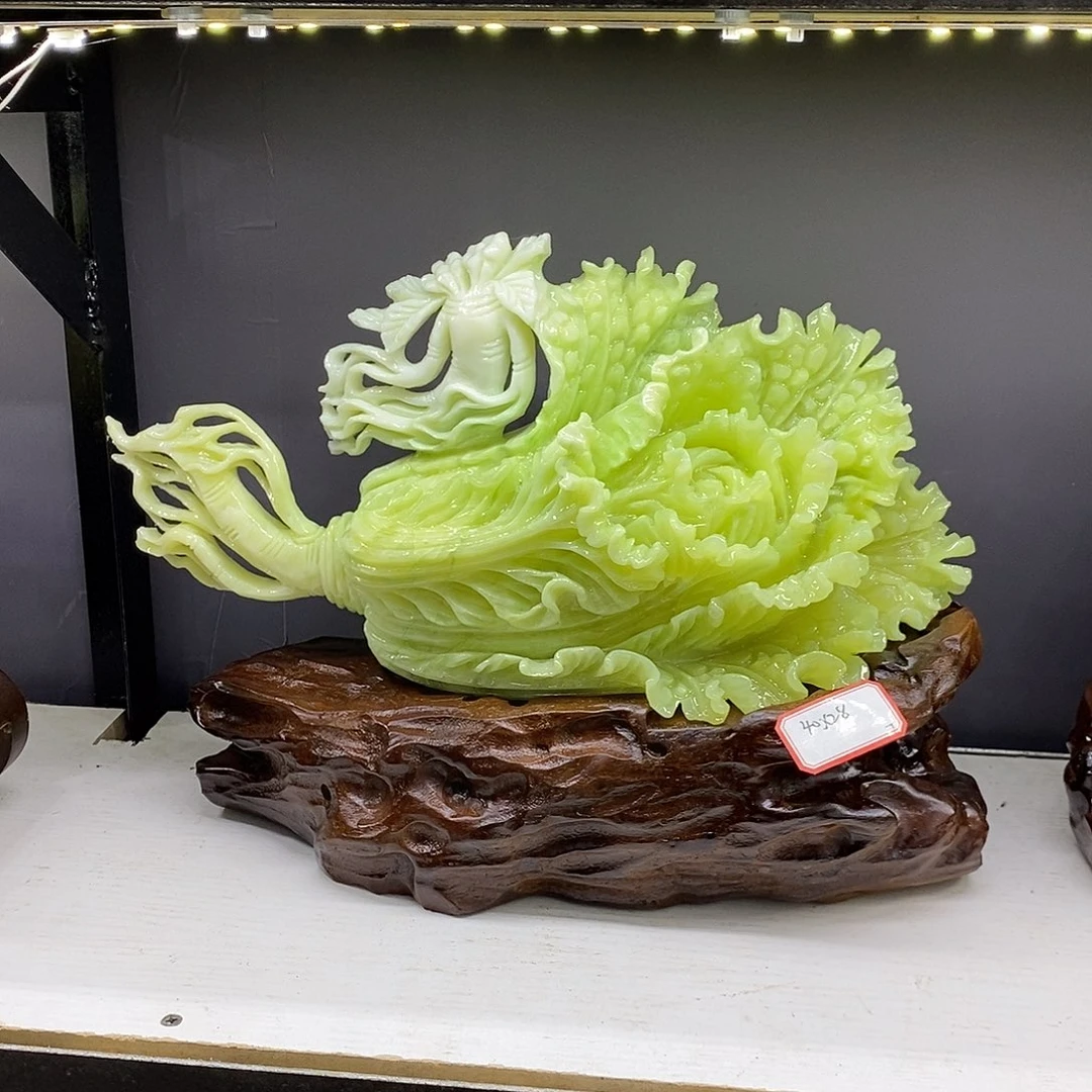静***哥玉家居摆件白菜摆件