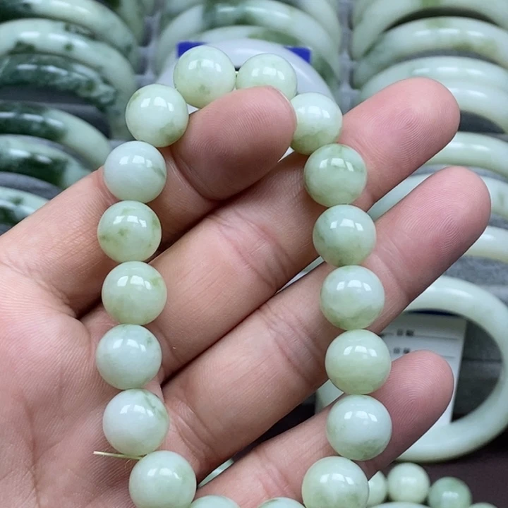 蛇纹石玉未镶嵌手链