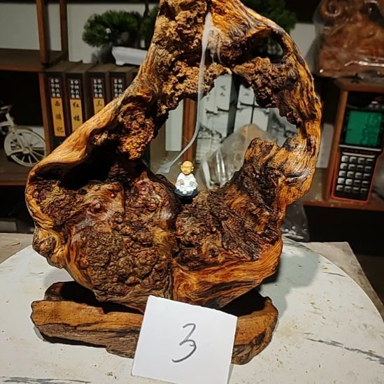 小***技松木3北沉香木工艺品琥珀木