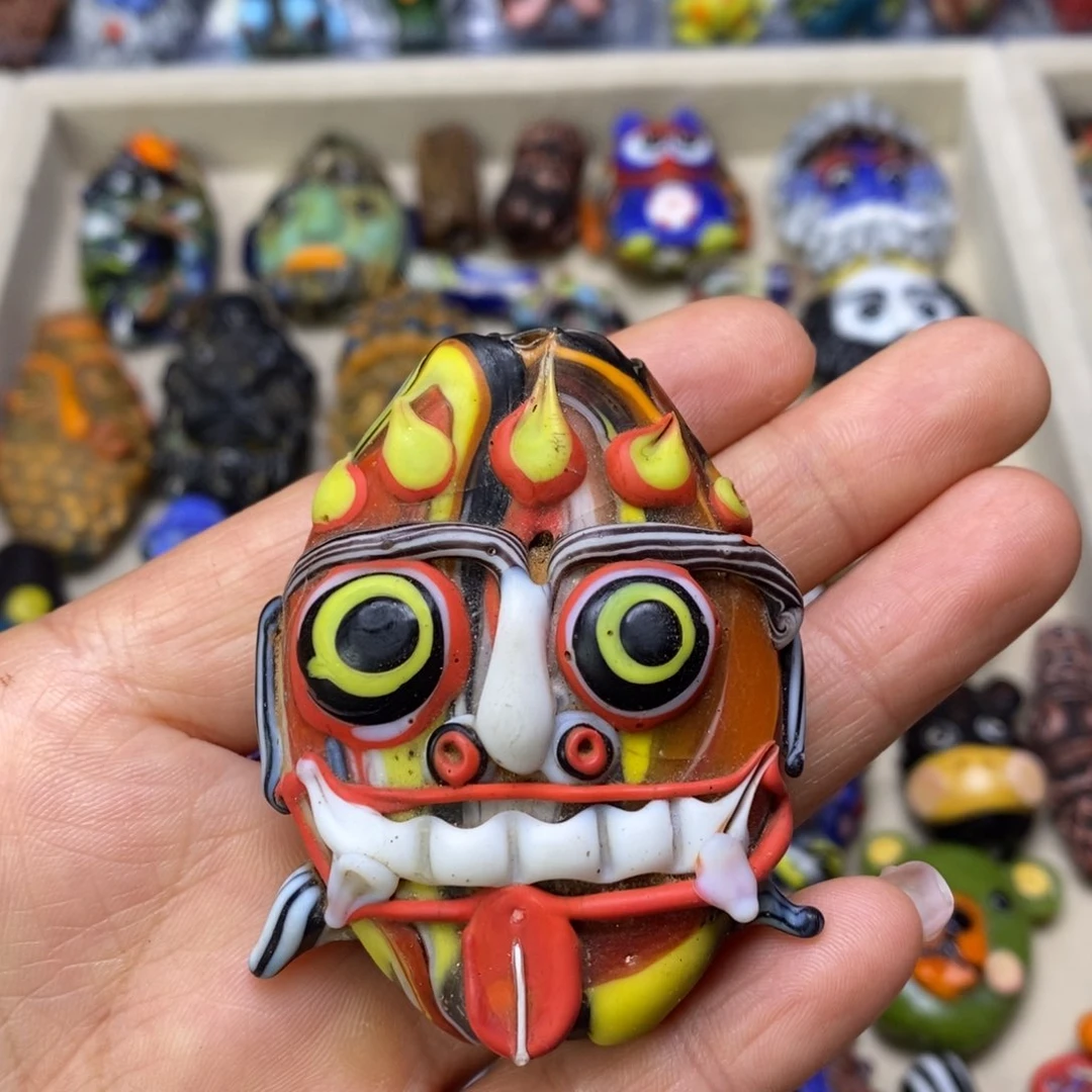 琉璃颈饰大巴龙娃娃007