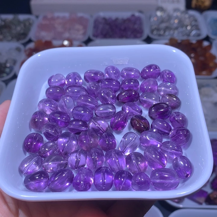 未镶嵌葡萄石手饰糖豆发一个