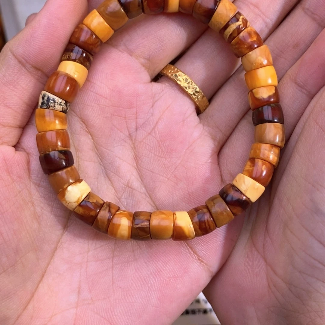乖***马未镶嵌琥珀手链8+马蹄手串