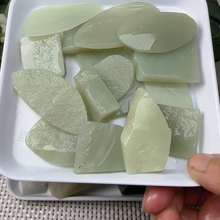 未镶嵌和田玉珠宝半成品清****。