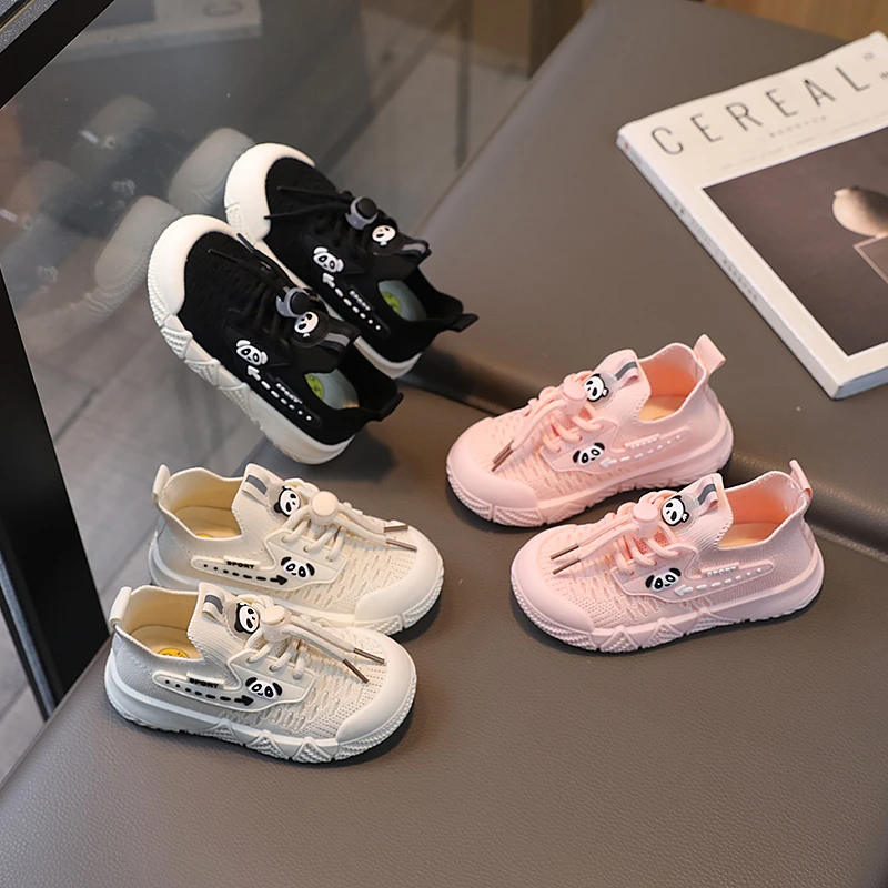 ibabe Duck童鞋/春秋儿童运动鞋新款女童鞋宝宝鞋男童鞋针织鞋