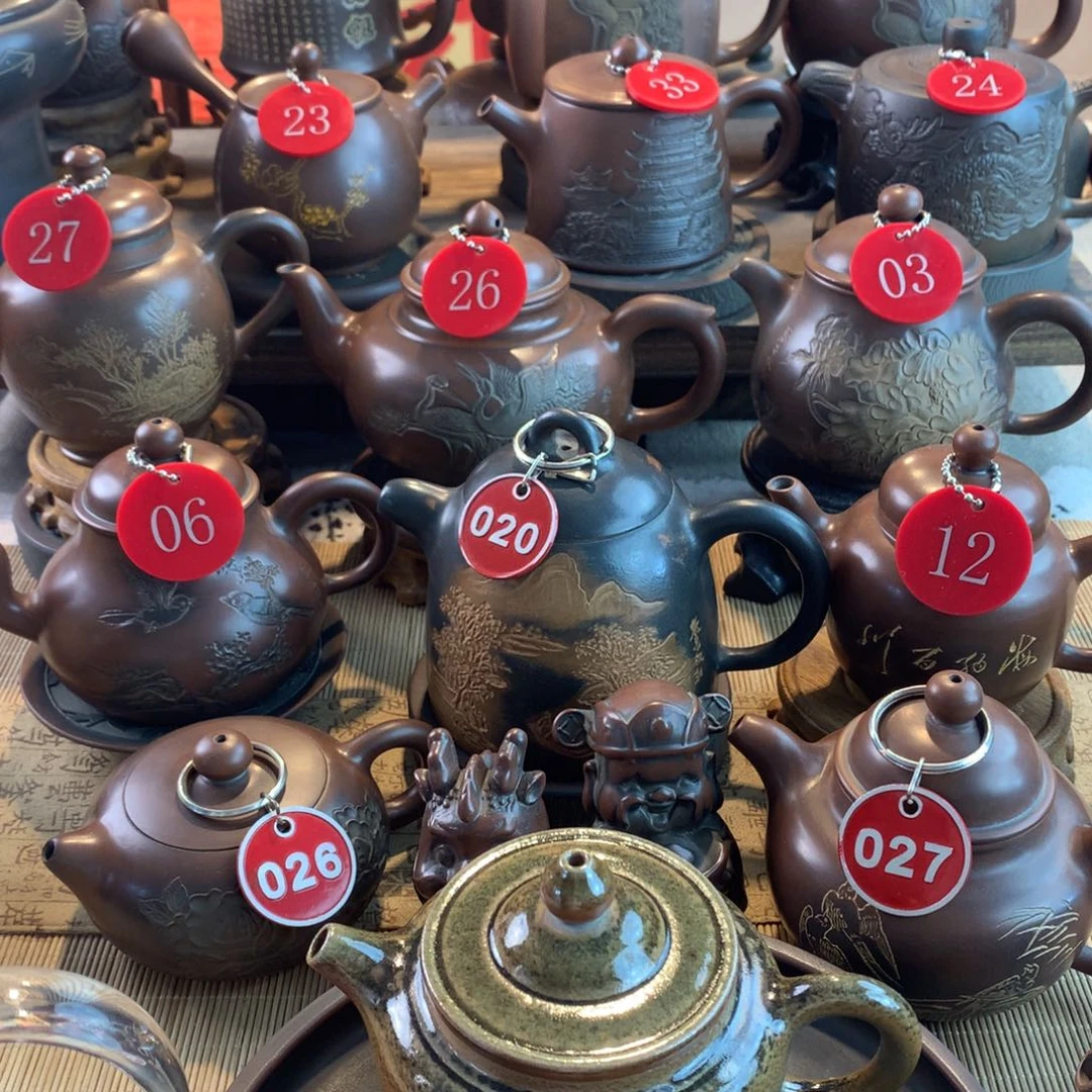 鲁***学坭兴陶手工素壶柴