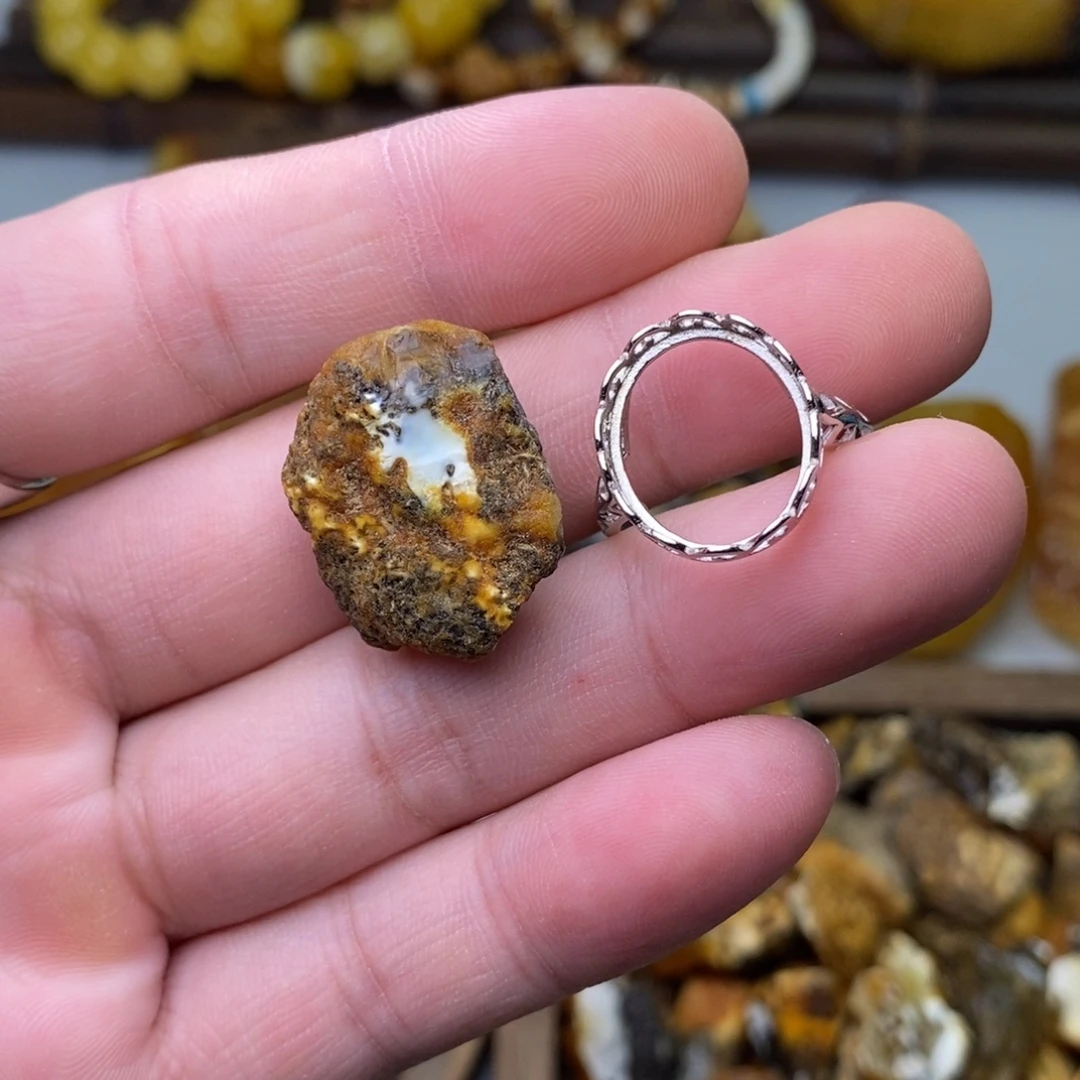 冬***雪定制琥珀天然蜜蜡