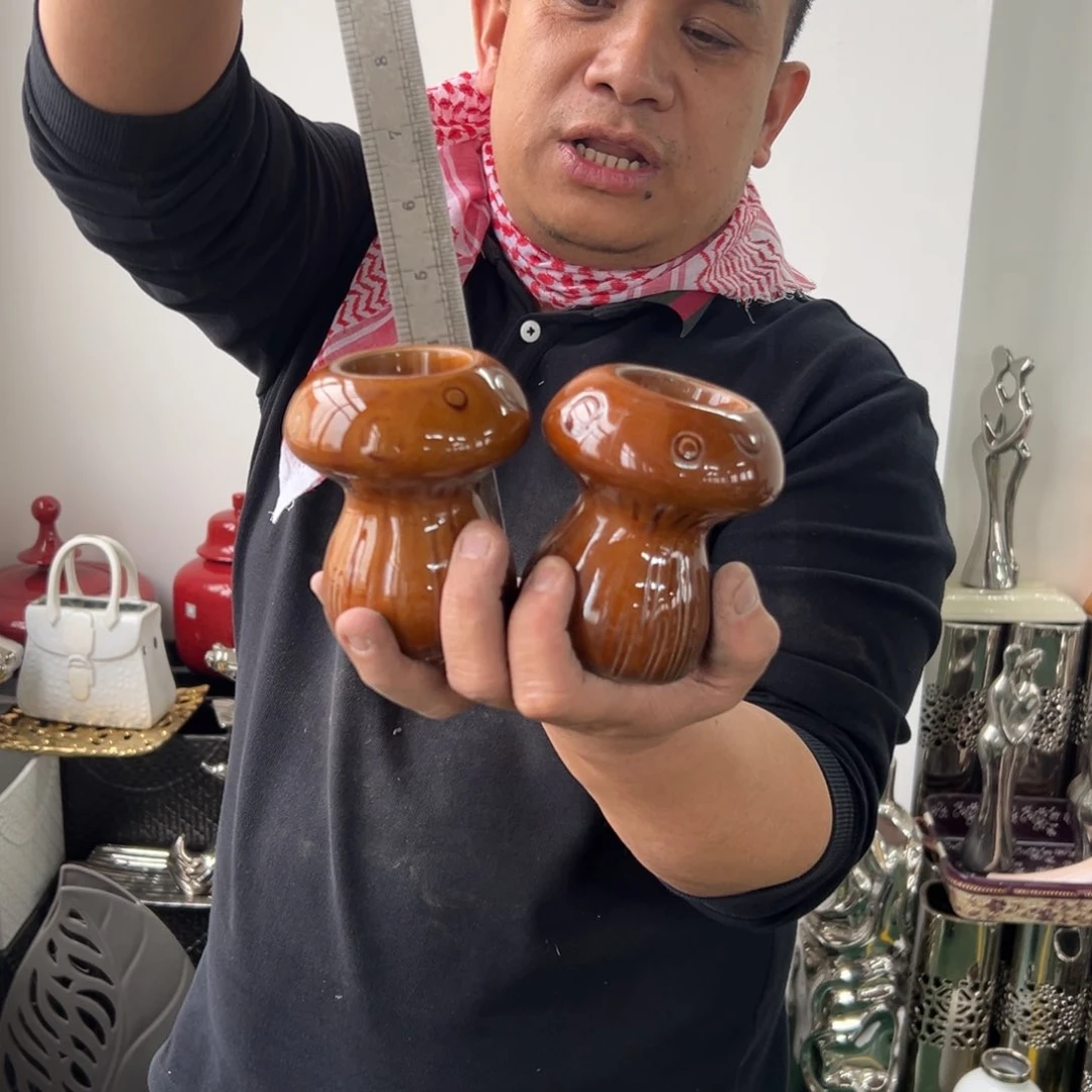 摆件56 号高中低温陶瓷瓶（部分微瑕）