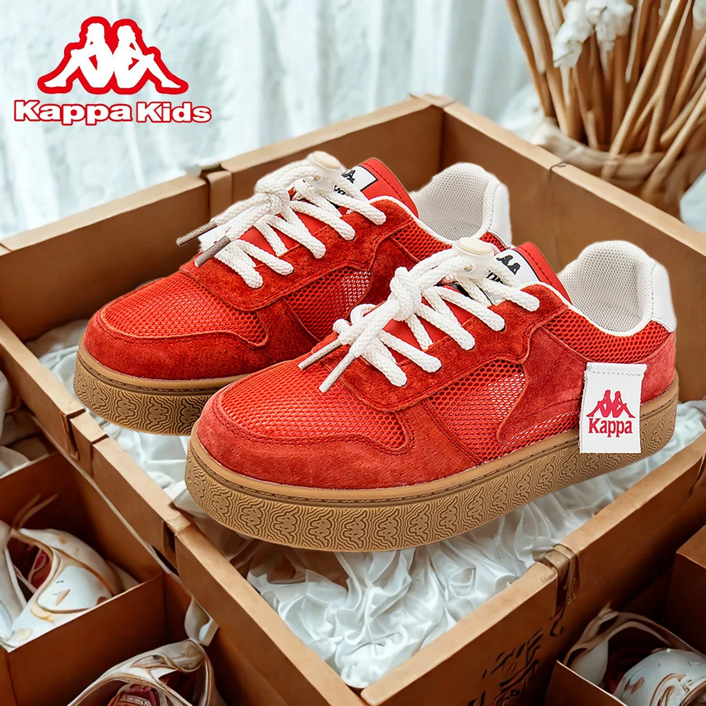 Kappa Kids卡帕童鞋男童新休闲男孩夏款软底板鞋运动鞋女童中大童