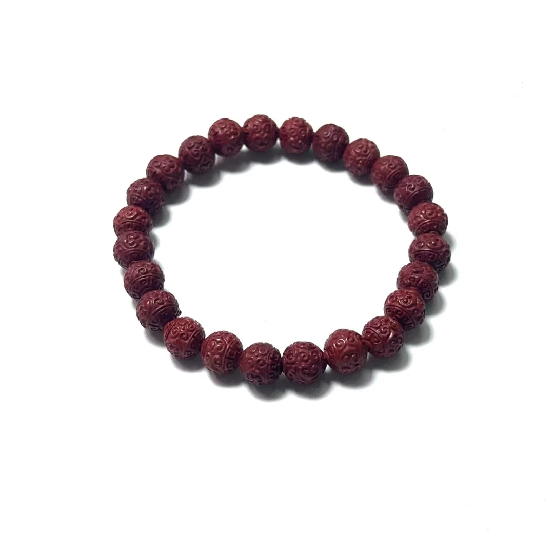 天然辰砂SX007 现代简约时尚手串 尺寸 9mm