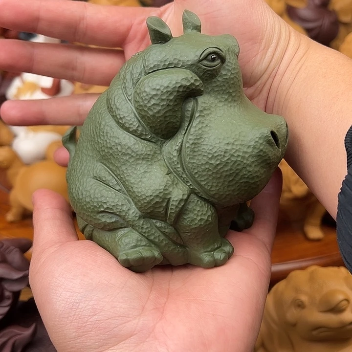 志***得紫砂茶宠紫砂河马