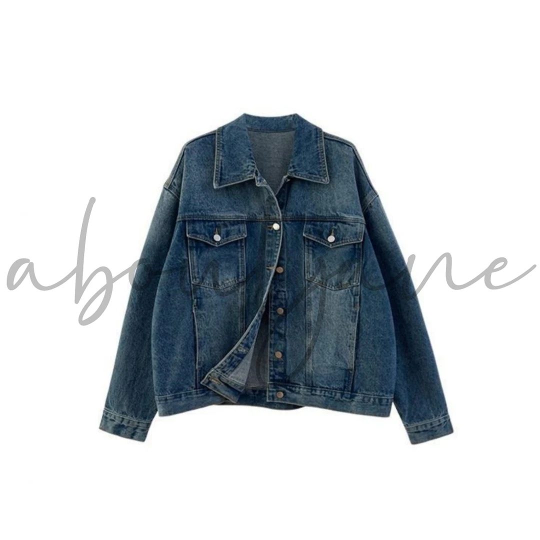 糕糕 【重工水洗】显瘦遮肉宽松牛仔外套WT071345