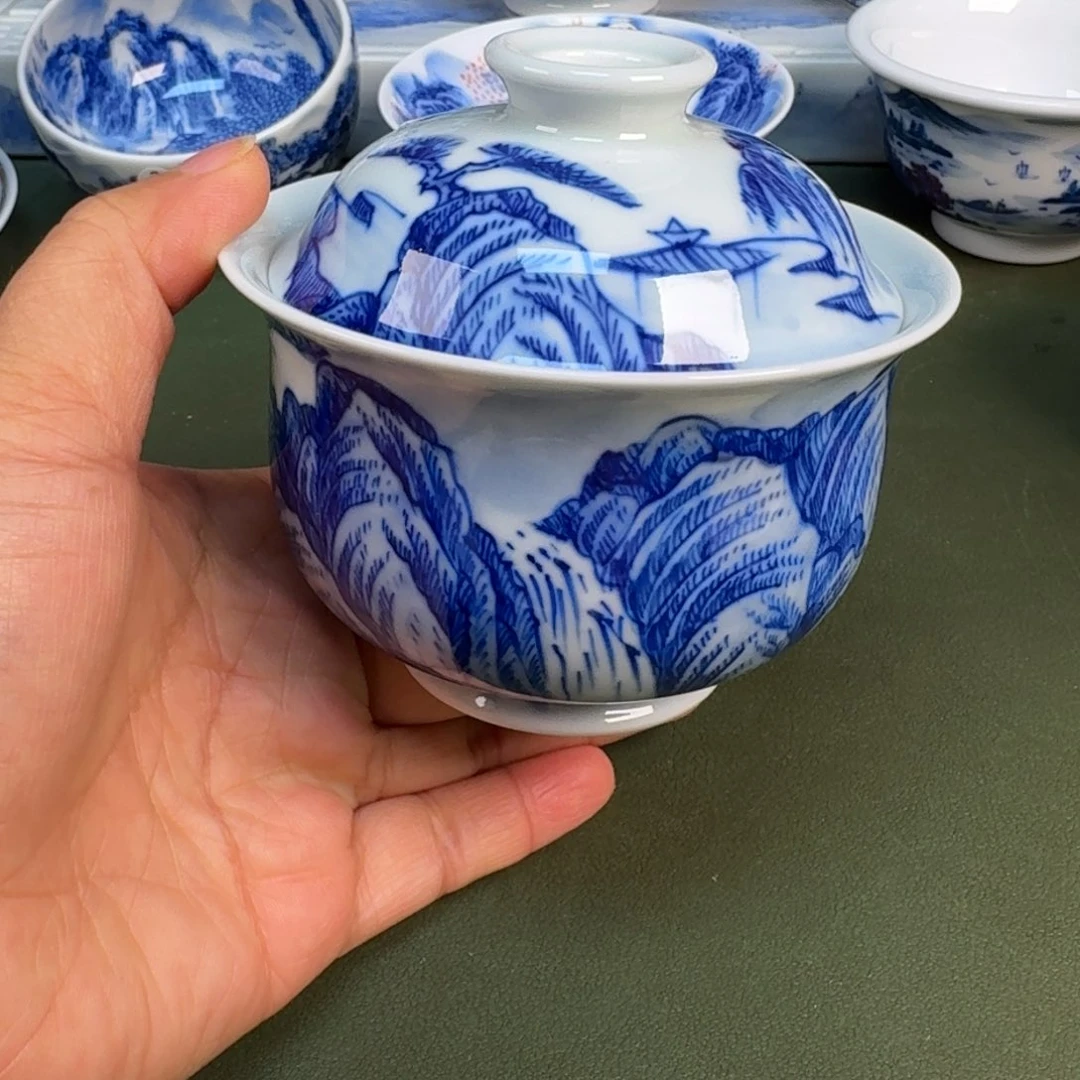 陶景德镇纯手绘茶具圆圆253